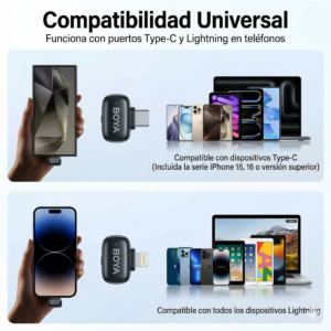 BOYA mini microfono inalambrico 9