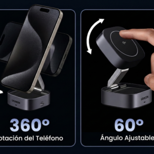 UGREEN 2 in 1 Magnetic Wireless Charger Qi2 32